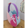 Fustella doppia XL Borsa Primavera con fiore e farfalla kit 2 fustelle