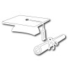 Fustella metallica Cappello laurea e diploma