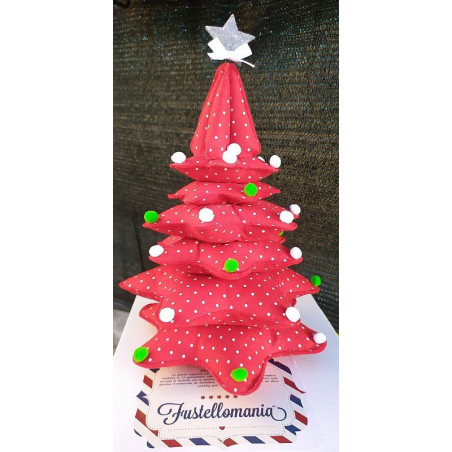 Fustella A4 Albero di natale tridimensionale con stelle a sei punte