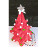 Fustella A4 Albero di natale tridimensionale con stelle a sei punte