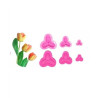 Stampo petali tulipano per fommy 3 pezzi