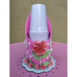 Fustella XL Portabicchieri con decorazione