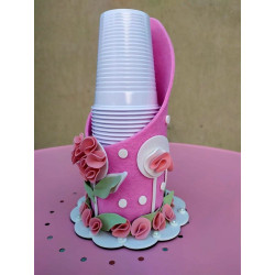 Fustella XL Portabicchieri con decorazione