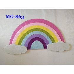 Fustella A4 Arcobaleno e Nuvola