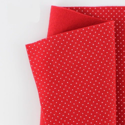 Pannolenci pois 50x45 cm colore rosso