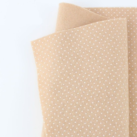 Pannolenci pois 50x45 cm colore beige