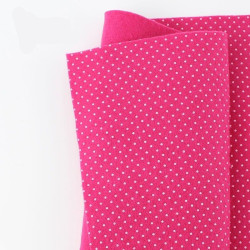 Pannolenci pois 50x45 cm colore fucsia