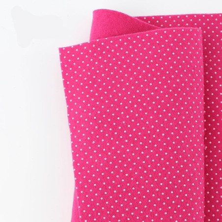 Pannolenci pois 50x45 cm colore fucsia