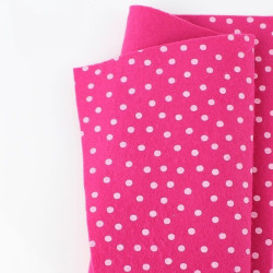 Pannolenci pois grandi 50x45 cm colore rosso