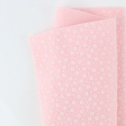 Pannolenci fiorellini 50x45 cm colore rosa