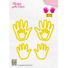 Fustella metallica Nellie's Choice 3x Baby hands