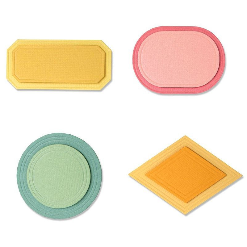 Fustella Sizzix Thinlits Modern Labels