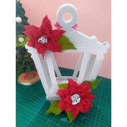 Fustella L Stella di Natale con foglia e pistillo