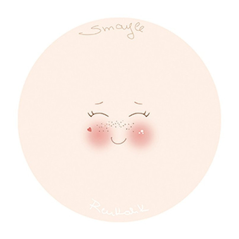 Viso stampato su tessuto Smile  13 cm per sfere da 6 cm