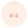 Viso stampato su tessuto Smile  13 cm per sfere da 6 cm
