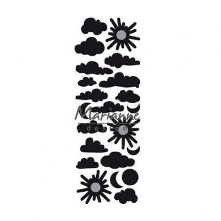Fustella metallica Marianne Design Craftables punch die clouds