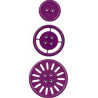 Fustella metallica Joy! Crafts Set Buttons