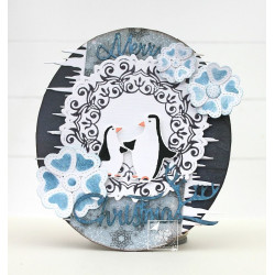 Fustella metallica Joy! Crafts Cutting & Embossing Penguin winter
