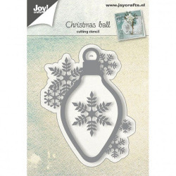 Fustella metallica Joy! Crafts Palla di Natale con fiocco di neve