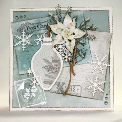 Fustella metallica Joy! Crafts Palla di Natale con fiocco di neve