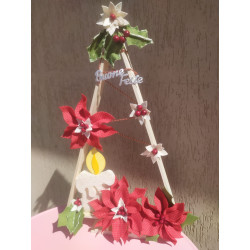 Alberi in legno aperto decorativo 3 pezzi