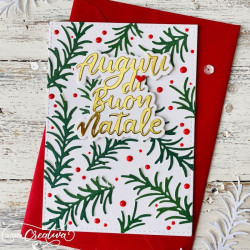 Fustella metallica Auguri di buon Natale