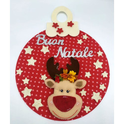 Fustella M Supporto con fiore per palla di Natale