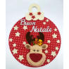 Fustella M Supporto con fiore per palla di Natale