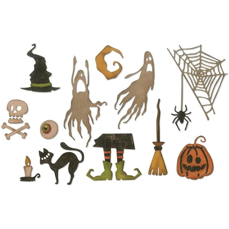 Fustella Sizzix Thinlits Frightful Things by Tim Holtz