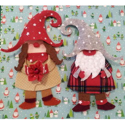 Fustella XL Gnometta Ilde e gnomo Carletto