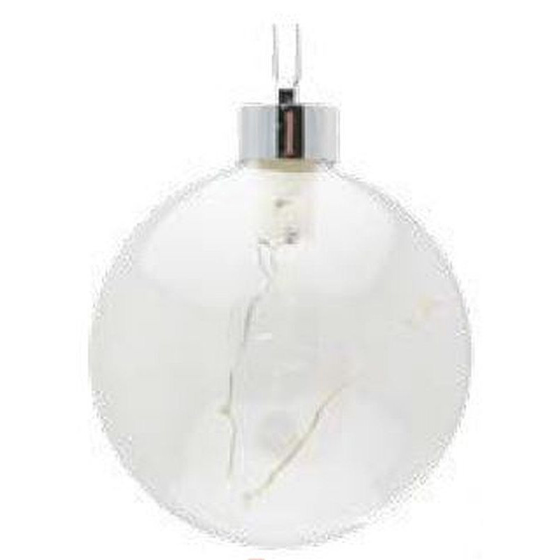 Sfera di vetro con LED batterie incluse