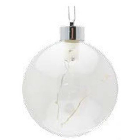 Sfera di vetro con LED batterie incluse