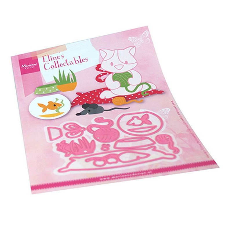 Fustella metallica Marianne Design Collectables Eline's cat accessories