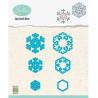 Fustella metallica Nellie's Choice Snowflakes 03