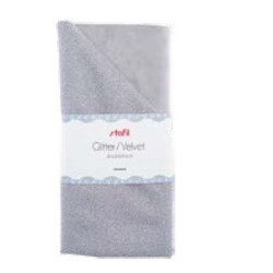 Tessuto velluto double face con glitter 50x68 cm colore a scelta