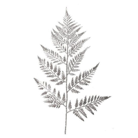 Ramo felce glitter silver 60 cm