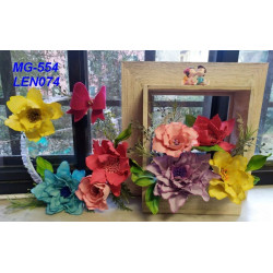 Cornice contenitore in legno 36x36x10 cm