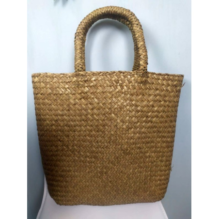 Borsa in paglia con manici lunga 44x38 cm