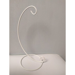 Stand in ottone per palline componibili in metallo bianco