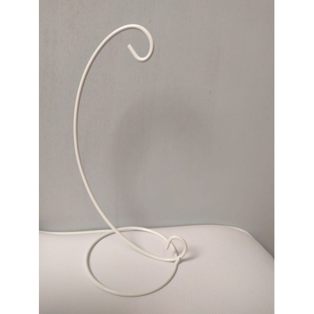 Stand in ottone per palline componibili in metallo bianco