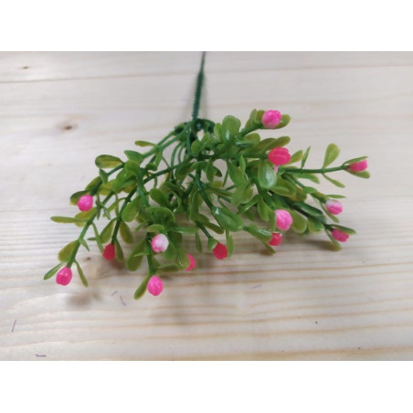 Rametto con boccioli piccoli rosa e bianco