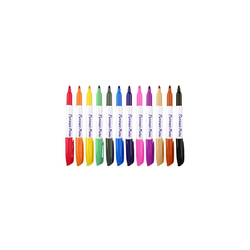 Set pennarelli marker assortiti 13 pezzi