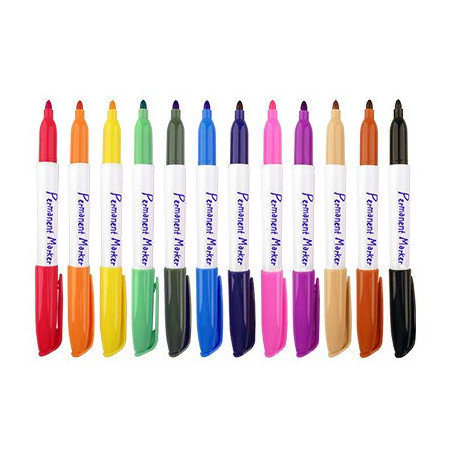 Set pennarelli marker assortiti 13 pezzi