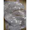 Merletto con paillettes trasparenti 50 x 40 cm