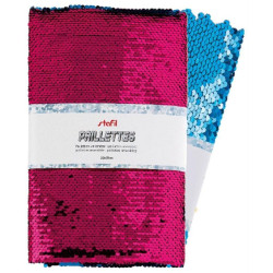 Tessuto paillettes reversibili 50x70 cm colore a scelta