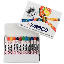 Set pastelli a cera WASCO 12 colori