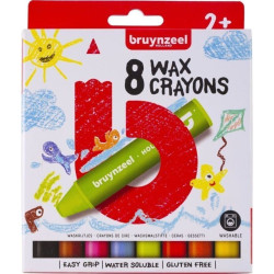 Set pastelli a cera Bruynzeel 8 colori