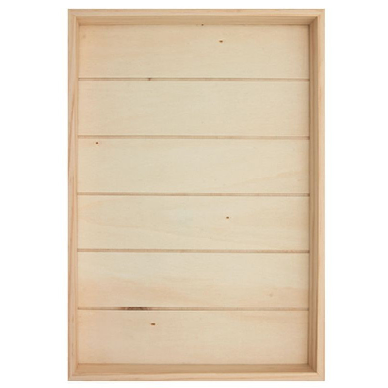 Cornice in legno rettangolare con bordi 35x25 cm