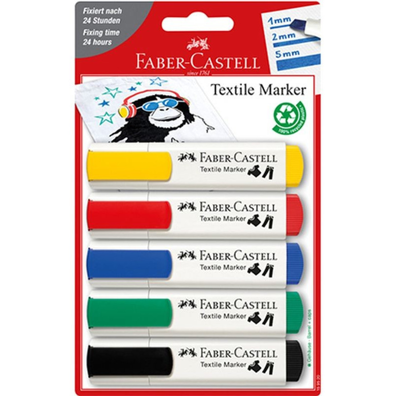 Set 5 marcatori Faber Castell