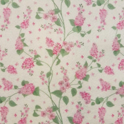 Pannolenci stampato 1mm Glicine fuxia misura a scelta